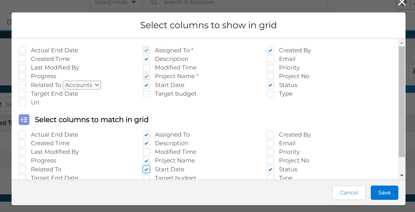 Select Columns